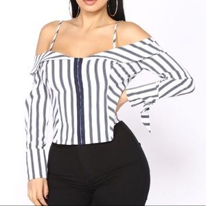 Fashion Nova Corset Detail Top